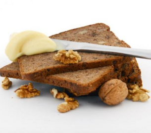 Bruin proteïnerijk brood walnoot 5sn.