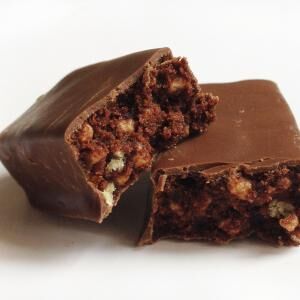 Proteïnereep low carb chocolade crunch amandel-pistache