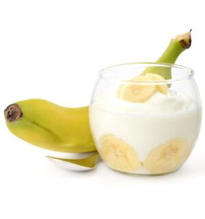 Proteïnepudding banana split