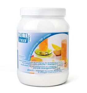 Perzik mango proteïnedrank voordeelpot