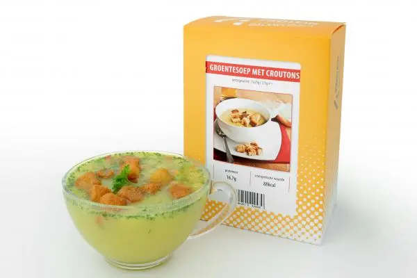 Proteïnesoep groenten met croutons  zakje