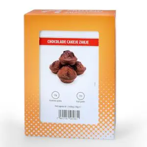 Chocolade cakepoeder zakje
