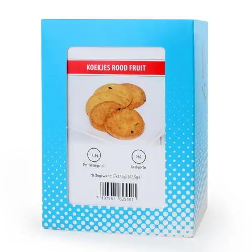 Proteïnekoekjes rode vruchten