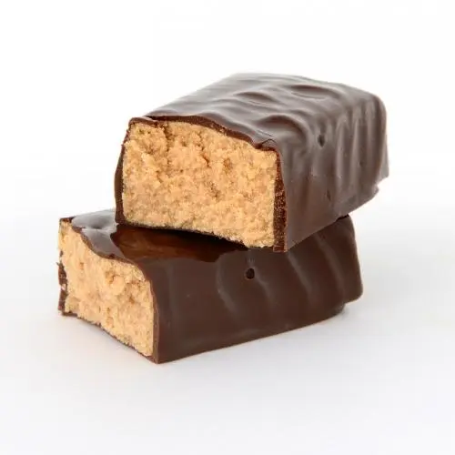 Proteïnereepje karamel met chocola