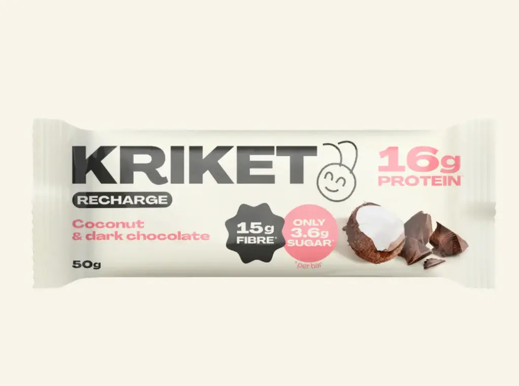 Proteïnereep kokos-pure chocolade kriket