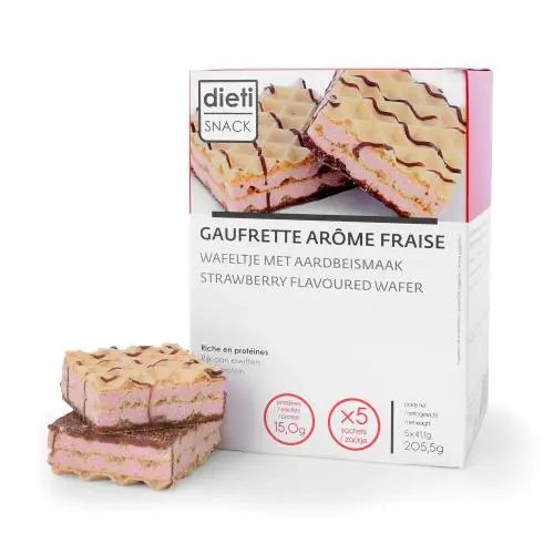 Proteïnewafel aardbei
