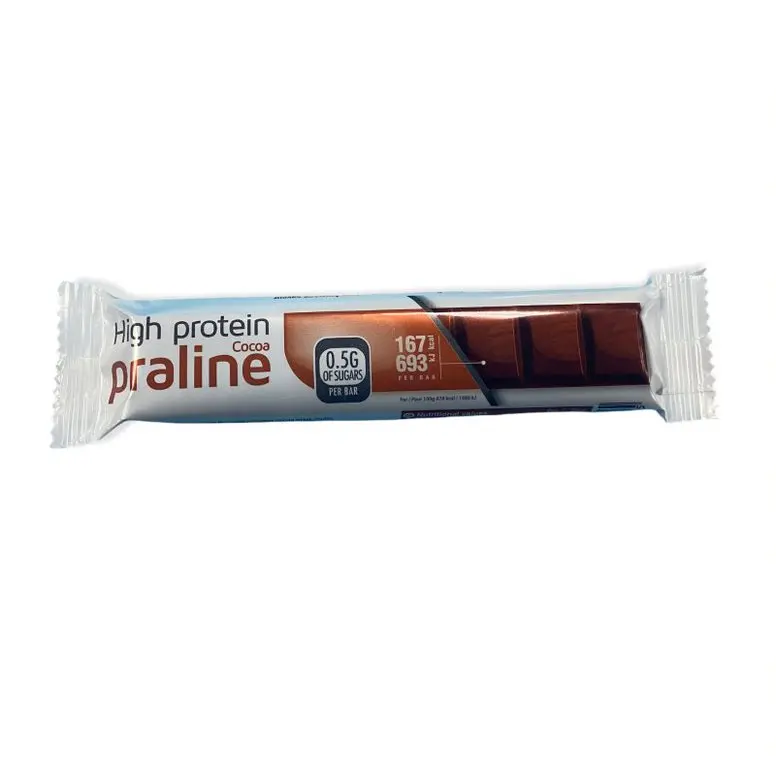 Chocolade eiwitreep praliné crisp
