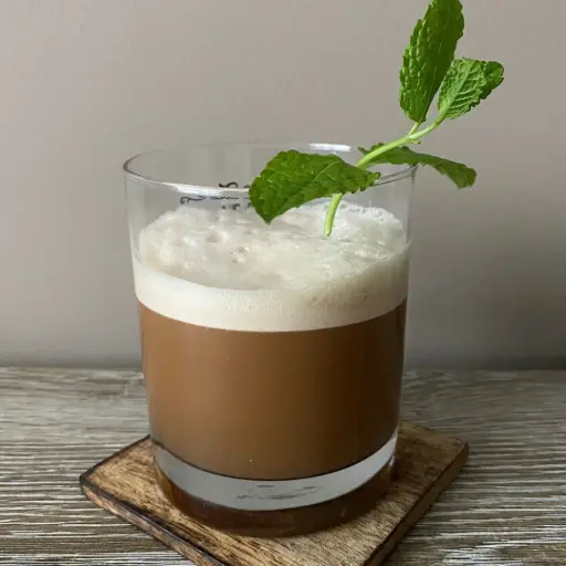 Zakje proteïnedrank ice tea