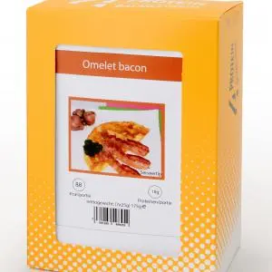Zakje omelet bacon