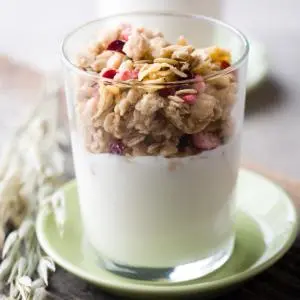 Zakje muesli rode vruchten