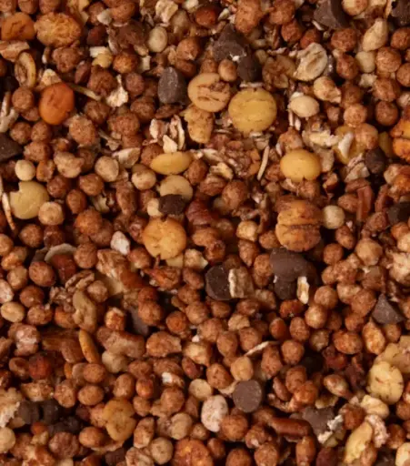 Muesli chocolade pecan karamel zakje