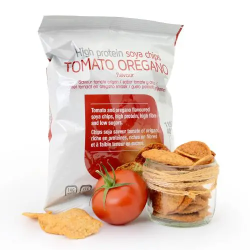Proteïnechips tomaat oregano