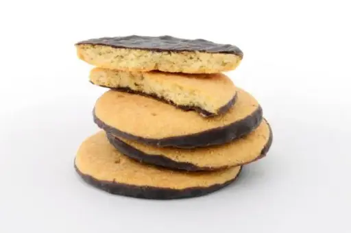 Proteïnekoekjes met laagje chocolade