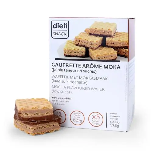 Proteïnewafel mokka low carb
