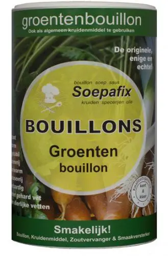 Vetarme groentenbouillon 800g